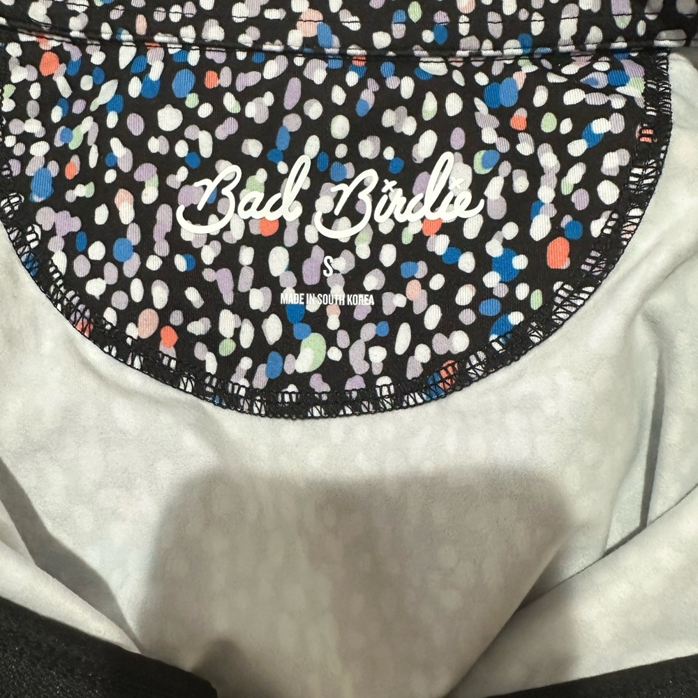 Bad Birdie Multicolor Patterned Pullover Zip Drip… - image 3